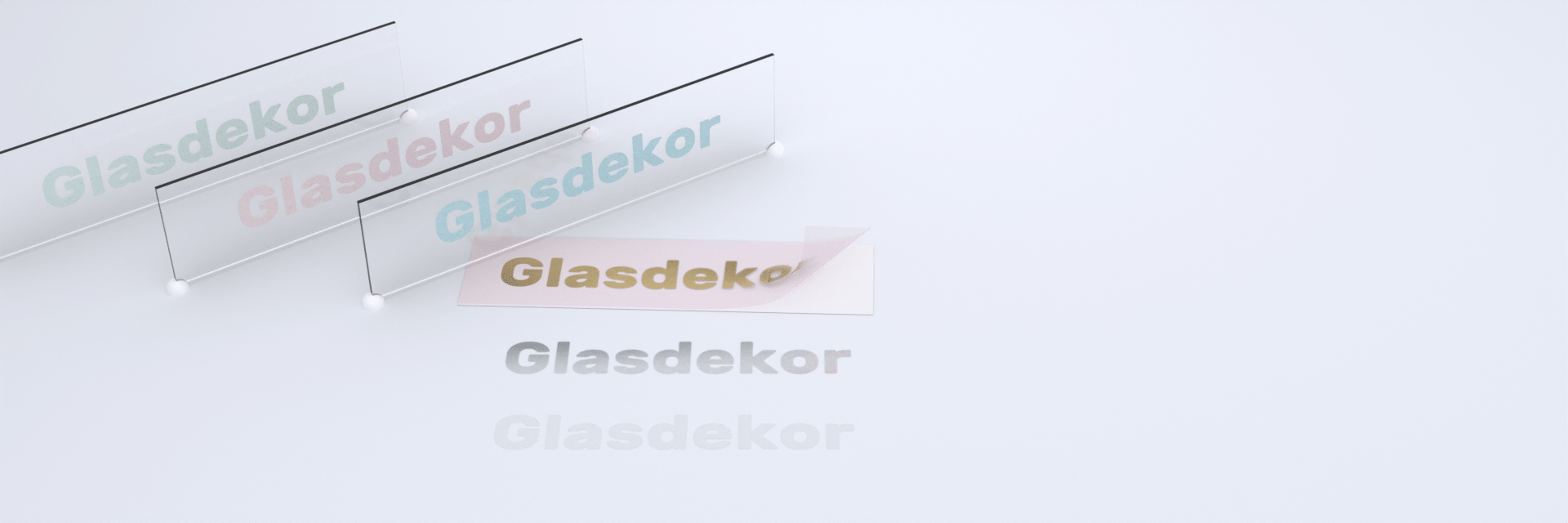 Klebebuchstaben Glasdekor